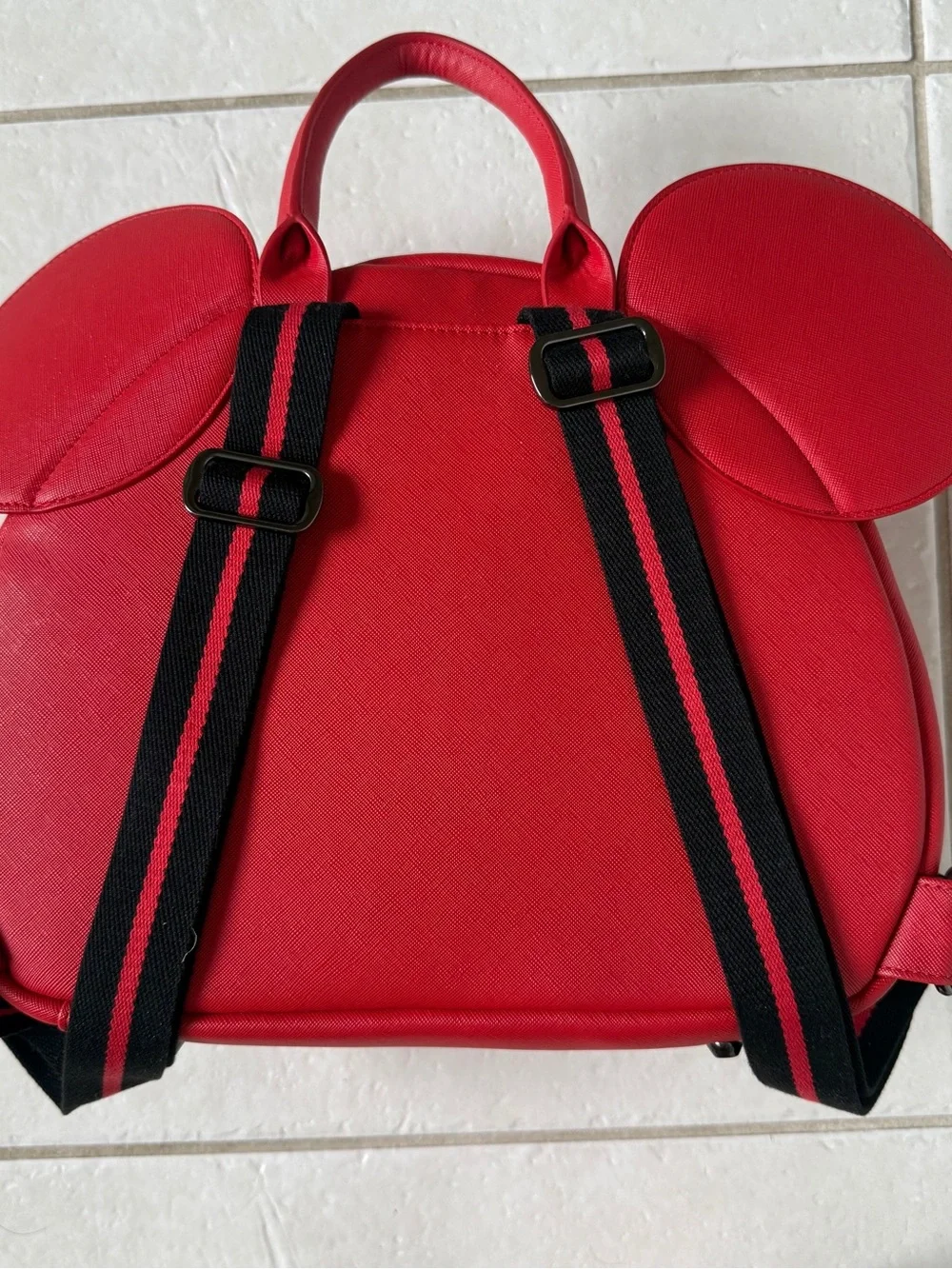 Freshly Picked Disney Mickey Mouse Ears Red Black Diaper Bag Backpack New
